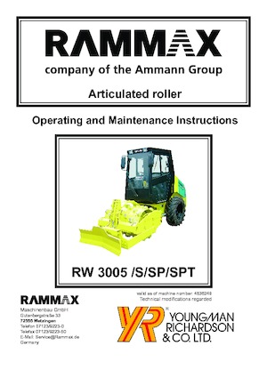 Gumikerekes homlokrakodók Rammax RW 3005 SPT