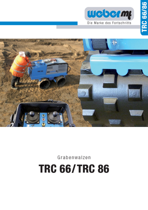 Vibrációs padkahengerek weber mt TRC 86