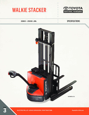 Gyalogkiséretű raklapemelák Toyota 8BWS10