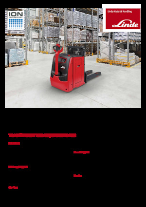 Gyalogkiséretű raklapemelák Linde D10