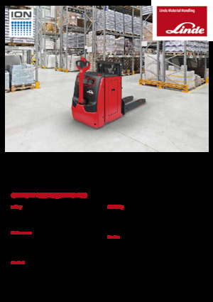 Gyalogkiséretű raklapemelák Linde D10