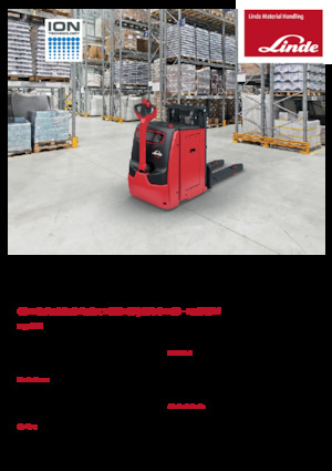 Gyalogkiséretű raklapemelák Linde D10