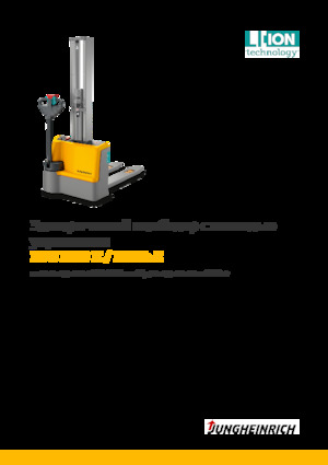 Gyalogkiséretű raklapemelák Jungheinrich EJC M10b E Li-Ion