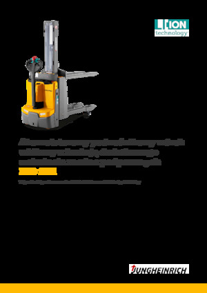 Gyalogkiséretű raklapemelák Jungheinrich EJD 118i