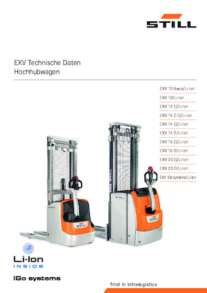 Gyalogkiséretű raklapemelák Still EXV 10 