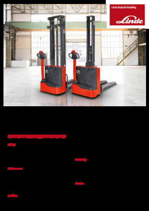 Gyalogkiséretű raklapemelák Linde ML10