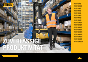 Gyalogkiséretű raklapemelák Caterpillar NSP12N3