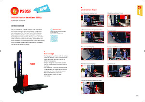 Gyalogkiséretű raklapemelák Noblelift PS05F-1300