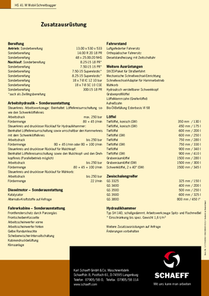 Lépegető kotrógépek Terex-Schaeff HS 41 M