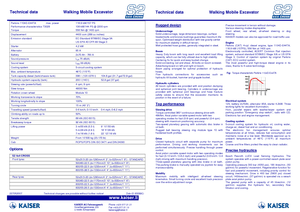 Lépegető kotrógépek Kaiser S 2 Cross 4x4