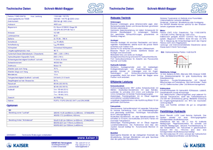 Lépegető kotrógépek Kaiser S 2 Mobil