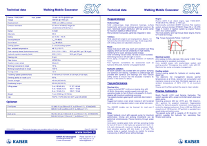 Lépegető kotrógépek Kaiser S X