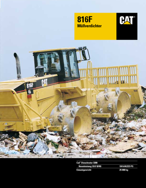 Hulladéktömörítők Caterpillar 816 F