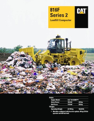Hulladéktömörítők Caterpillar 816F Series 2