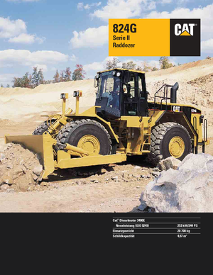 Gumikerekes dózerek Caterpillar 824 G II