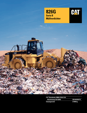 Hulladéktömörítők Caterpillar 826 G II