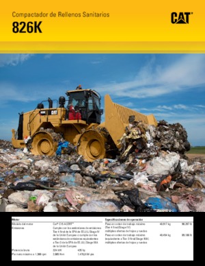 Hulladéktömörítők Caterpillar 826K