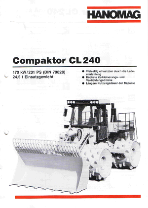 Hulladéktömörítők Hanomag CL 240