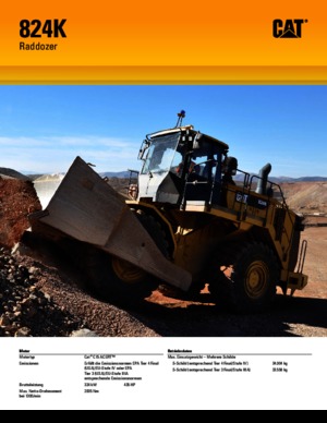 Gumikerekes dózerek Caterpillar 824K