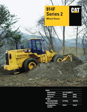 Gumikerekes dózerek Caterpillar 814F Series 2