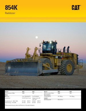 Gumikerekes dózerek Caterpillar 854K