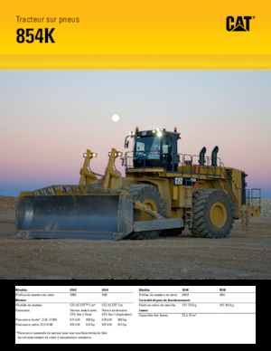 Gumikerekes dózerek Caterpillar 854K