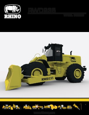 Gumikerekes dózerek RHINO RWD235