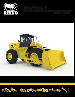 Gumikerekes dózerek RHINO RWD315