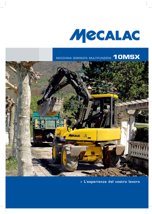 Gumikerekes kotrók Mecalac 10 MSX