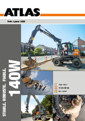 Gumikerekes kotrók Atlas 140 W