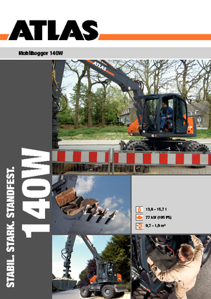 Gumikerekes kotrók Atlas 140 W