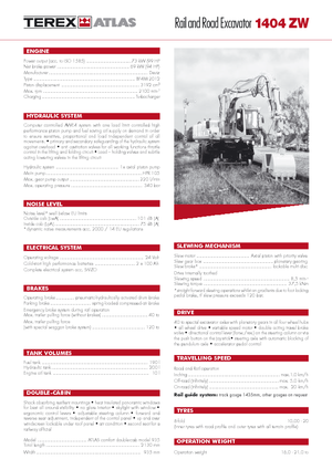 Gumikerekes kotrók Atlas 1404 ZW