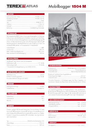 Gumikerekes kotrók Atlas 1504 M