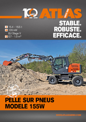 Gumikerekes kotrók Atlas 155 W