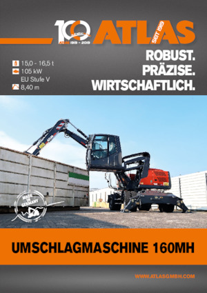 Gumikerekes kotrók Atlas 160 MH