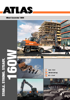 Gumikerekes kotrók Atlas 160 W