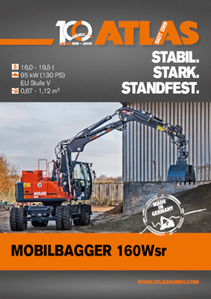 Gumikerekes kotrók Atlas 160 W-SR 