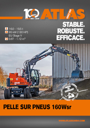 Gumikerekes kotrók Atlas 160 W-SR 