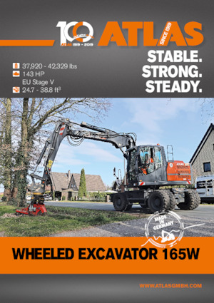 Gumikerekes kotrók Atlas 165 W