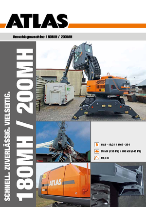 Gumikerekes kotrók Atlas 200 MH