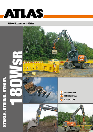 Gumikerekes kotrók Atlas 180 W-SR