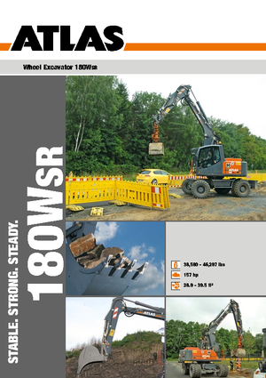 Gumikerekes kotrók Atlas 180 W-SR