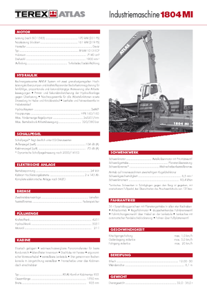 Gumikerekes kotrók Atlas 1804 MI