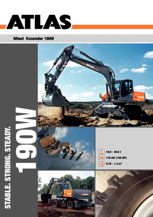 Gumikerekes kotrók Atlas 190 W