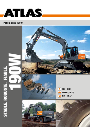 Gumikerekes kotrók Atlas 190 W