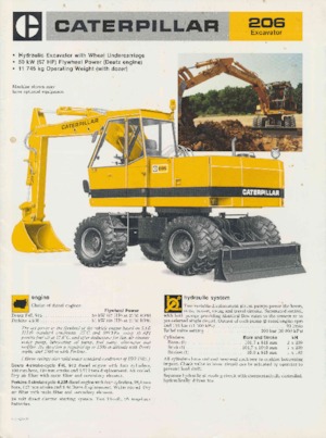 Gumikerekes kotrók Caterpillar 206