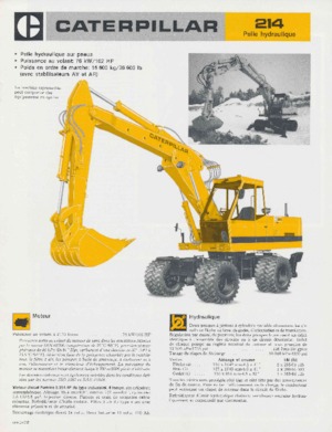 Gumikerekes kotrók Caterpillar 214