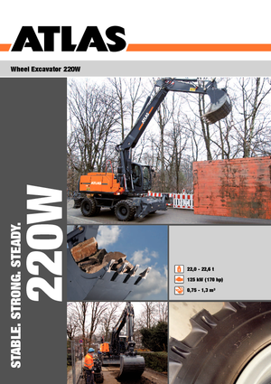 Gumikerekes kotrók Atlas 220 W