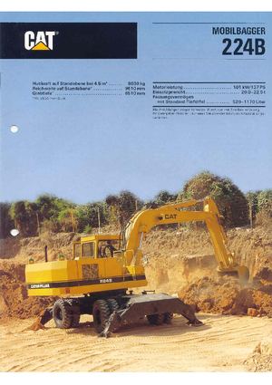Gumikerekes kotrók Caterpillar 224 B