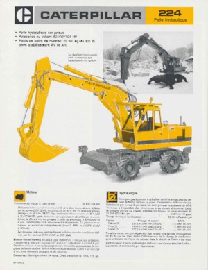Gumikerekes kotrók Caterpillar 224
